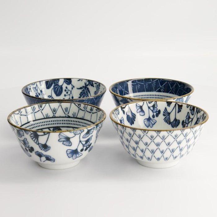Tokyo Design Studio Flora Japonica Rice Bowl Giftset 4pcs (12cm) - LemonSalt