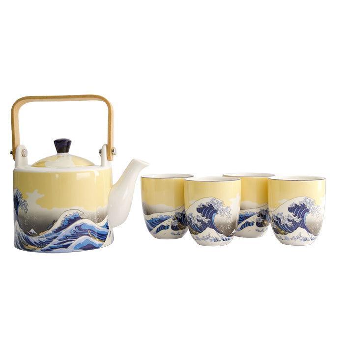 Tokyo Design Studio Kawaii Hokusai Tea Set with Teapot (800ml)