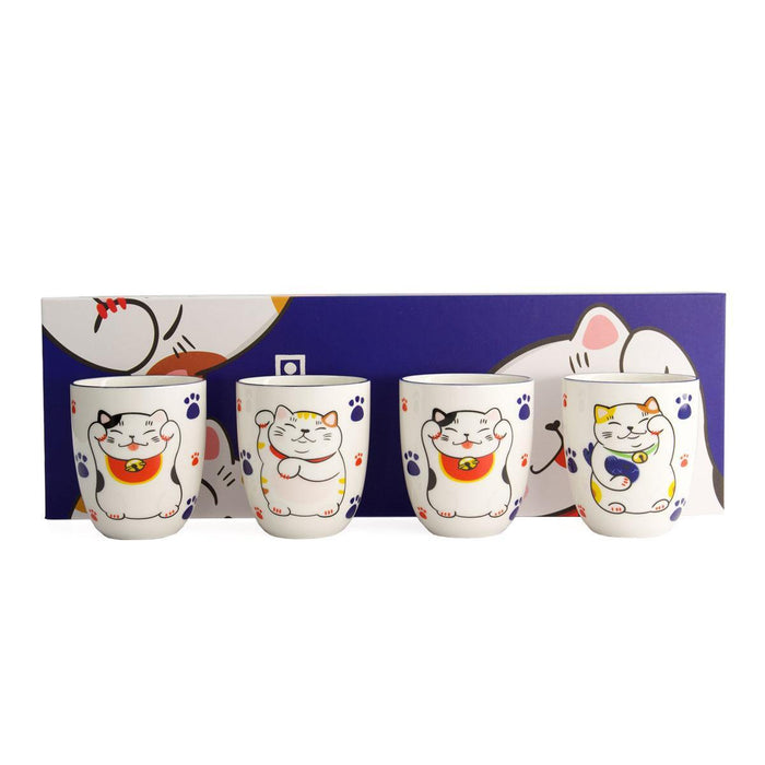 Tokyo Design Studio Kawaii Lucky Cat Mug Giftset (4x170ml)