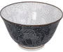 Tokyo Design Studio - Mixed Bowls Dot Sakura 14.8x6.8cm 500ml Grey/Black - LemonSalt