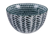 Tokyo Design Studio - Mixed Bowls Hachinosu Green/Leaf Grey 12.7x7cmh 500ml