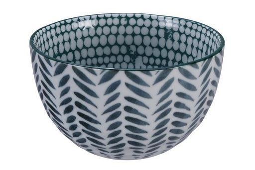 Tokyo Design Studio - Mixed Bowls Hachinosu Green/Leaf Grey 15x8.5cmh 750ml - LemonSalt