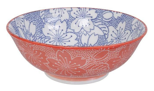 Tokyo Design Studio - Mixed Bowls Ramen Sakura 19.7x7cm 1000ml Blue/Red | {{ collection.title }}