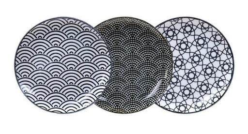Tokyo Design Studio - Nippon Black Assorted Designs Plate 16x2cm | {{ collection.title }}