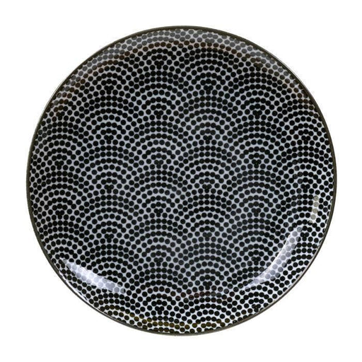 Tokyo Design Studio - Nippon Black Plate 16x2cm Dots - LemonSalt