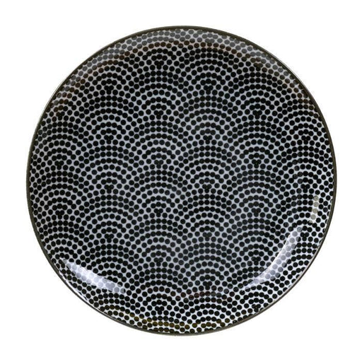 Tokyo Design Studio - Nippon Black Plate 16x2cm Dots | {{ collection.title }}