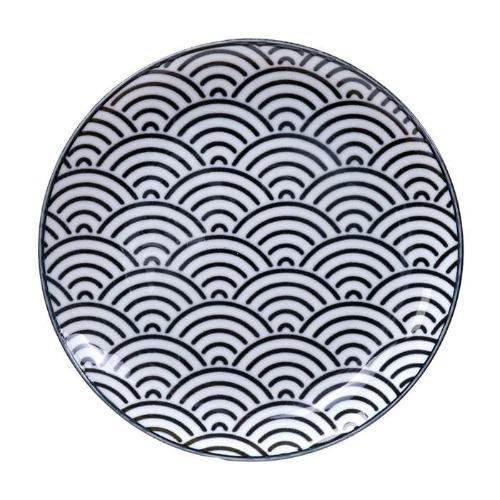 Tokyo Design Studio - Nippon Black Plate 16x2cm Wave | {{ collection.title }}