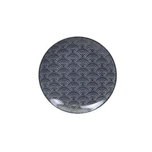 Tokyo Design Studio - Nippon Black Plate 20.6x2.2cm Dots | {{ collection.title }}