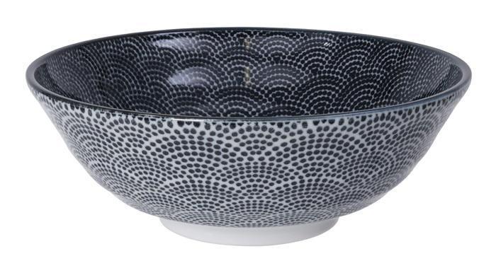 Tokyo Design Studio - Nippon Black Ramen Bowl 21x7.8cm 1000ml Dot | {{ collection.title }}