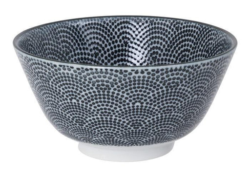 Tokyo Design Studio - Nippon Black Rice Bowl 12.6x6.4cm Dots - LemonSalt