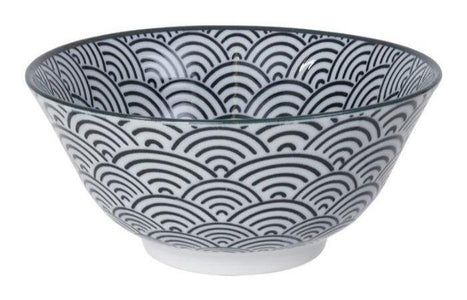 Tokyo Design Studio - Nippon Black Tayo Bowl 15.2x6.7cm 500ml Wave | {{ collection.title }}