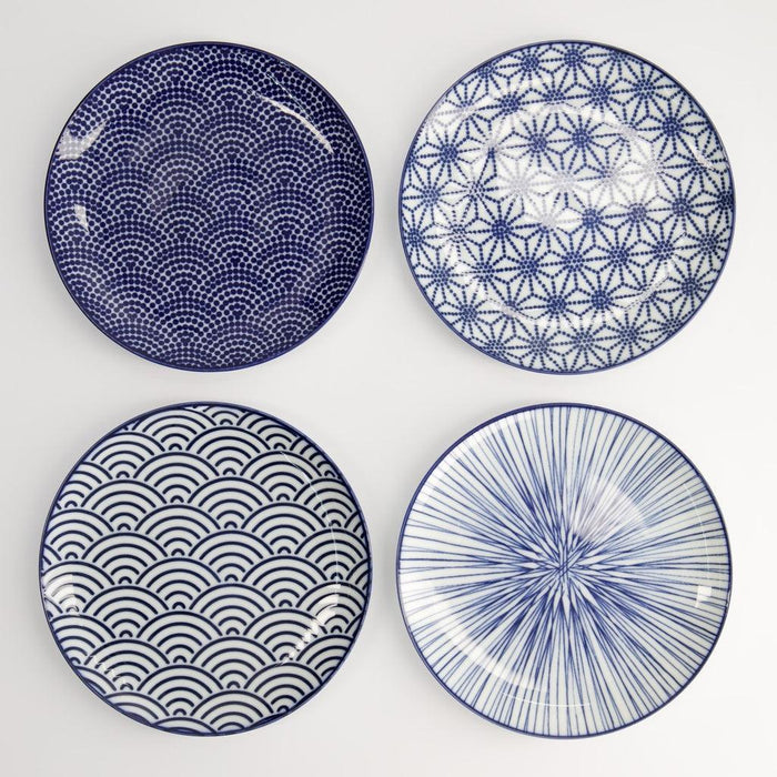 tokyo-design-studio-nippon-blue-plate-16cm-assorted-4pcs-lemonsalt-43550