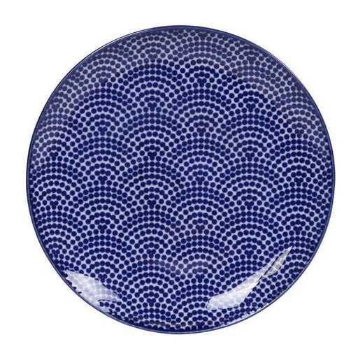 Tokyo Design Studio - Nippon Blue Plate 16x2cm Dots | {{ collection.title }}