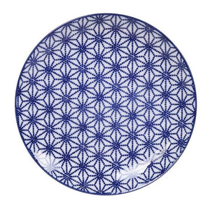 Tokyo Design Studio - Nippon Blue Plate 20.6x2.2cm Star | {{ collection.title }}