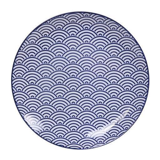 Tokyo Design Studio - Nippon Blue Plate 25.7x3cm Wave | {{ collection.title }}