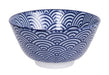 Tokyo Design Studio - Nippon Blue Rice Bowl 12x6.4cm 300ml Wave | {{ collection.title }}