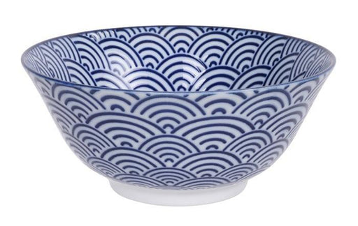 Tokyo Design Studio - Nippon Blue Tayo Bowl 15.2x6.7cm 500ml Wave | {{ collection.title }}