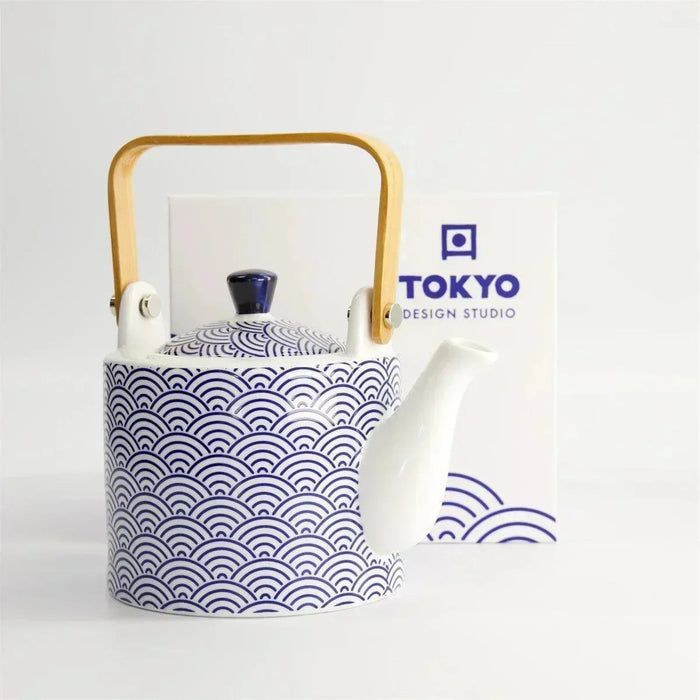 Tokyo Design Studio Nippon Blue Wave Teapot (0.8L)
