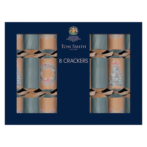 Tom Smith 13.7 Inch (34.8cm) Christmas Crackers 8 Pack Assortment - Kraft - LemonSalt