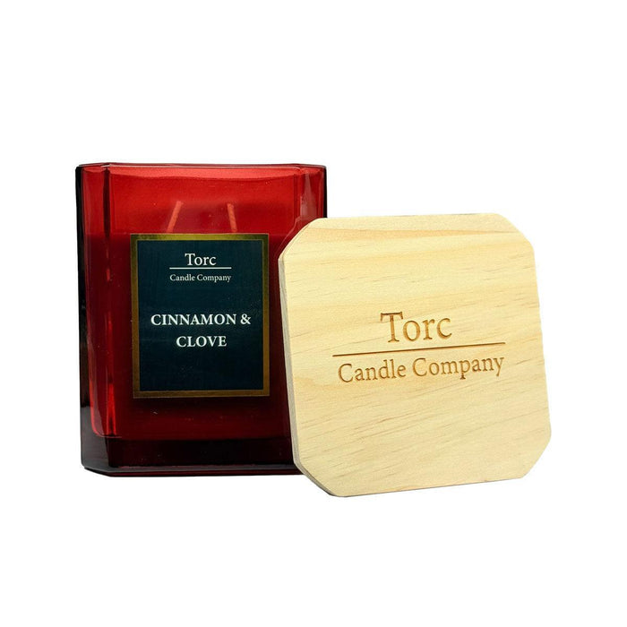 Torc Gold Fragranced Candle - Cinnamon & Clove (450g) - LemonSalt