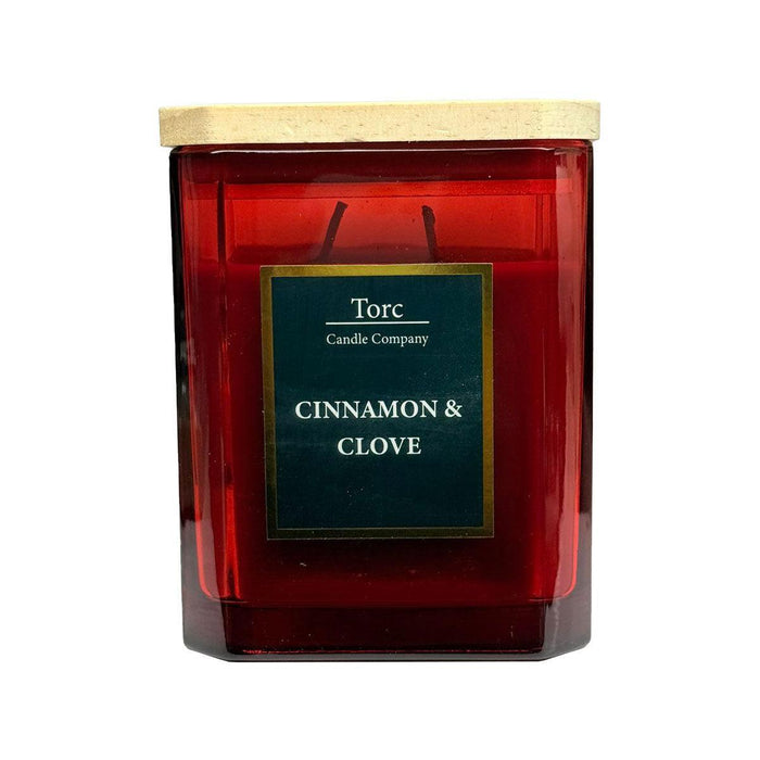 Torc Gold Fragranced Candle - Cinnamon & Clove (450g) - LemonSalt