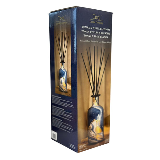 Torc Luxury Reed Diffuser - Tonka & White Blossom (800ml) - LemonSalt
