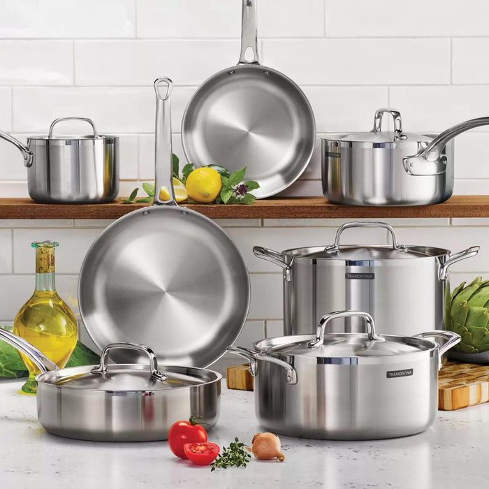 Tramontina Stainless Steel Cookware Set (12 Piece) | {{ collection.title }}