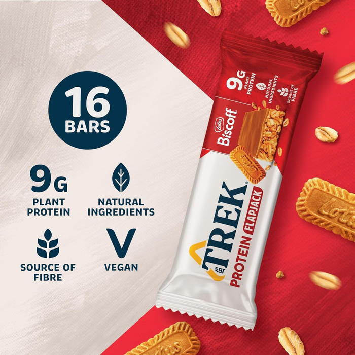 Trek Protein Flapjack Biscoff (16x50g) - LemonSalt