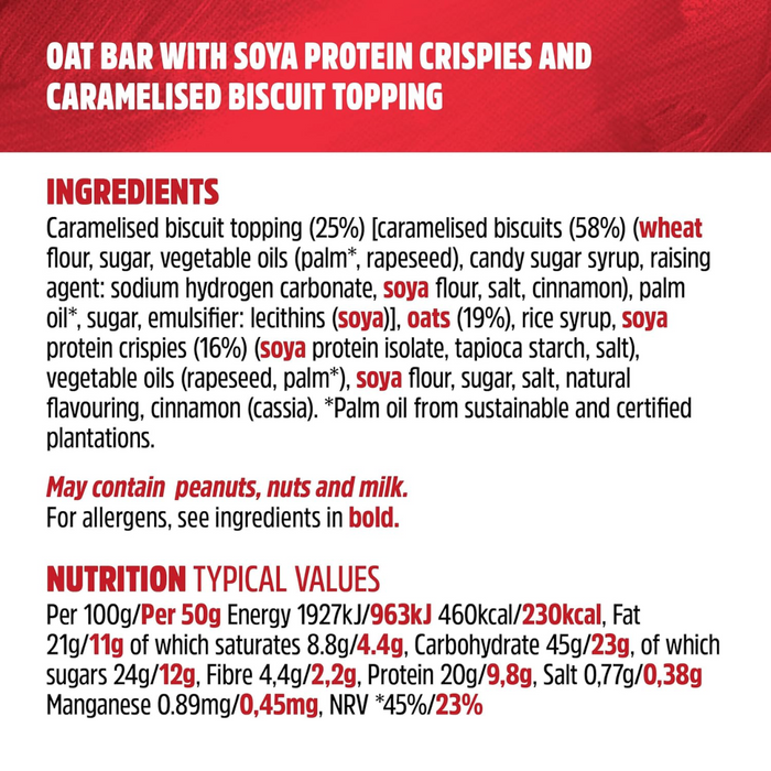 Trek Protein Flapjack Biscoff (16x50g) - LemonSalt