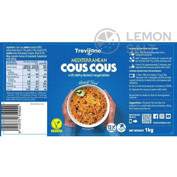 Trevijano Mediterranean couscous (1kg)