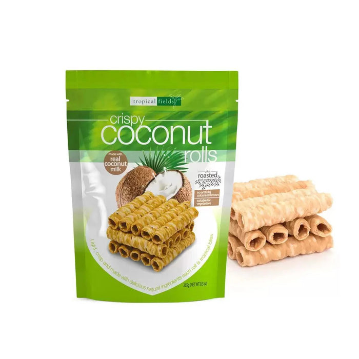 Tropical Fields Crispy Coconut Wafer Rolls (265g)
