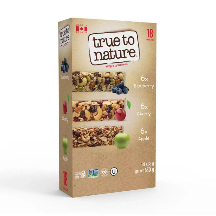 True to Nature Snack Bars (18x35g)