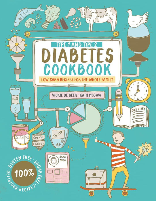Type 1 and Type 2 Diabetes Cookbook: Low carb recipes for the whole family