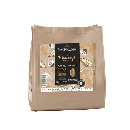 Valrhona Dulcey 35% Pioneer Blond Chocolate Chips (1kg) - LemonSalt