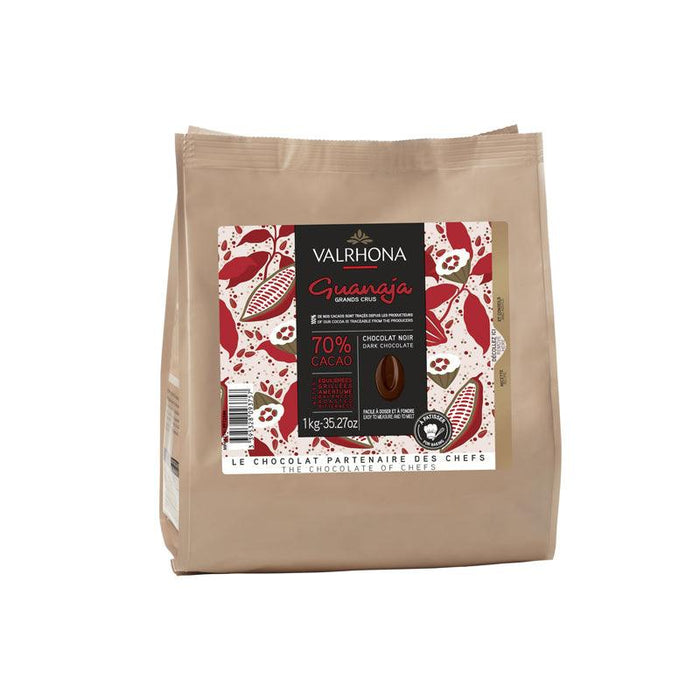 Valrhona Guanaja 70% Grand Cru Dark Chocolate Chips (1kg) - LemonSalt
