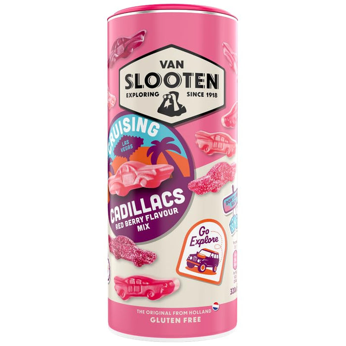 Van Slooten Cruising Cadillacs Red Berry Mix Gums (800g) - LemonSalt