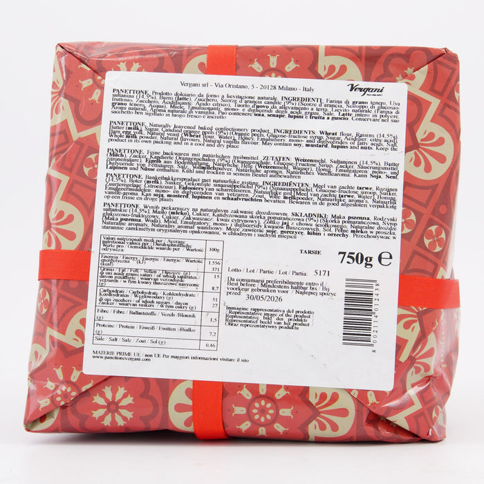 Vergani Classic Panettone (750g) - LemonSalt