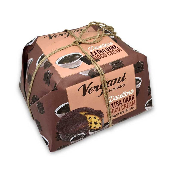 Vergani Gourmet Extra Dark Chocolate Panettone (750g) - LemonSalt
