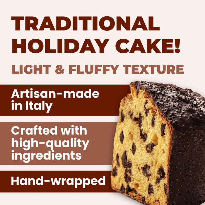 Vergani Gourmet Extra Dark Chocolate Panettone (750g) - LemonSalt