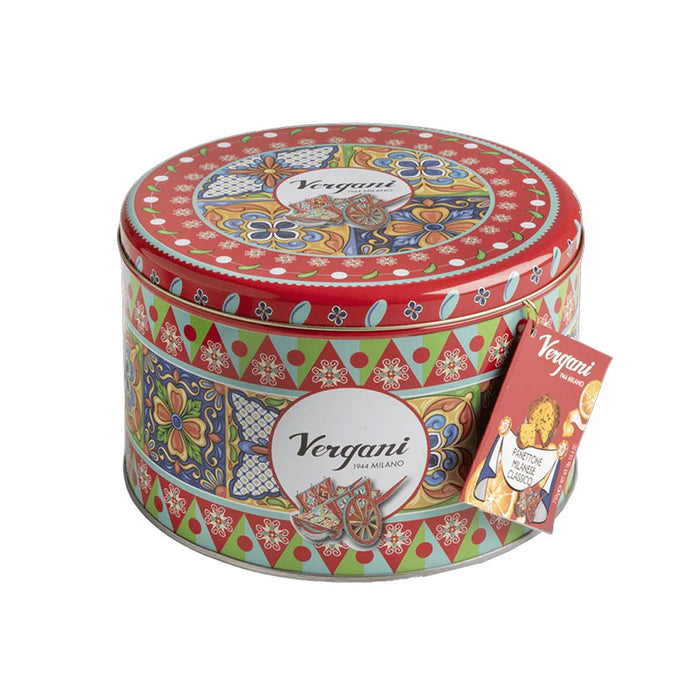 Vergani Sicily Range -Traditional Milanese Panettone Tin (750g)