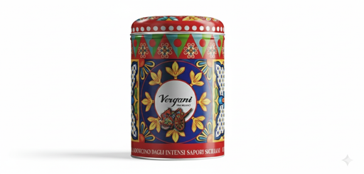 Vergani Sicily Range - Mignon Traditional Panettone Tin - Red (100g) - LemonSalt