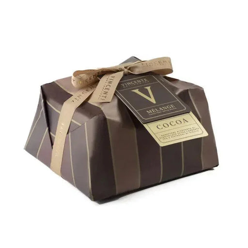 Vincente Delicacies - Panettone Covered in dark 70% Cocoa chocolate and Pistachio Nuts (750g) - LemonSalt