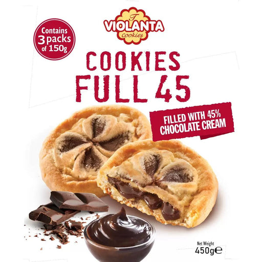 Violanta Cookies Full 45% Chocolate Cream Filled Cookies (450g) | {{ collection.title }}