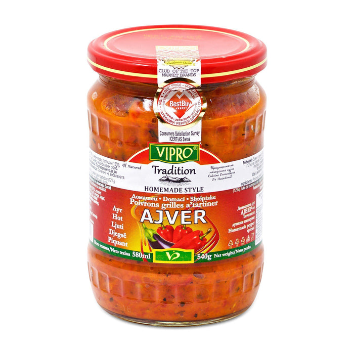 Vipro Ajver Hot Vegetable Relish (540g) - LemonSalt