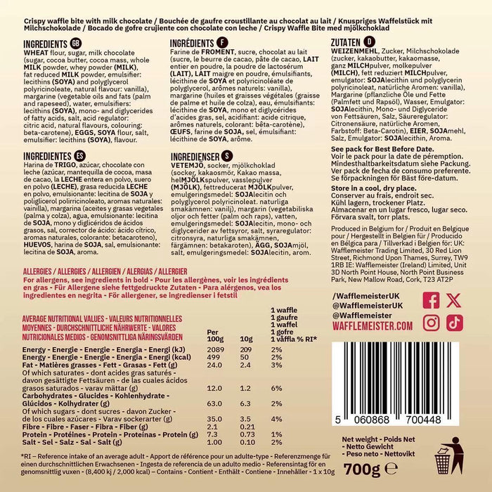 Wafflemeister Belgian Chocolate Mini Waffle Bites (700g) - LemonSalt