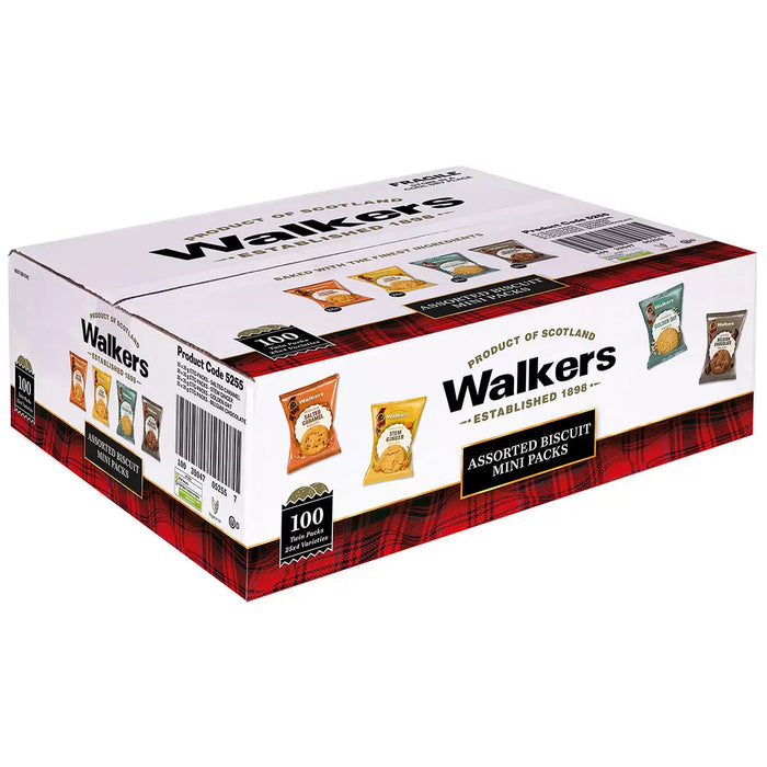 Walkers Assorted Biscuits Mini Packs (100x25g) - LemonSalt