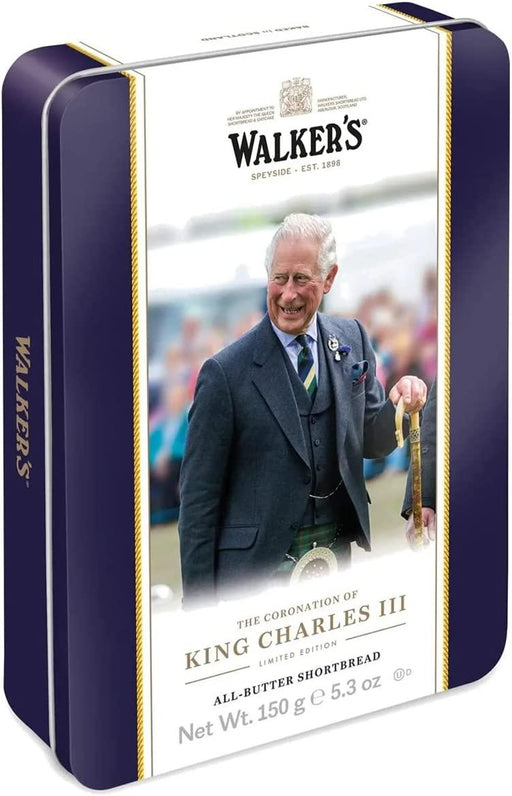 Walkers - King Charles III Coronation (Royal Deeside) – Shortbread Tin (150g) | {{ collection.title }}