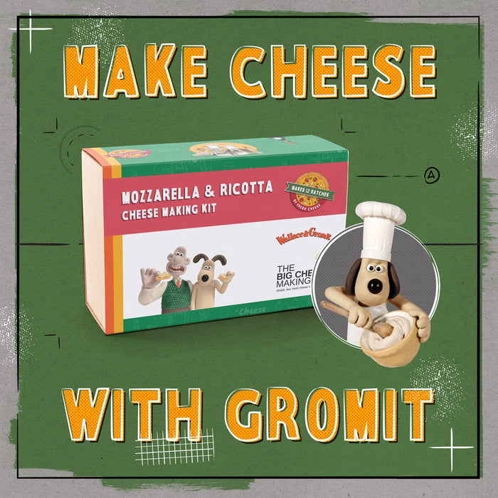 Wallace & Gromit Mozzarella & Ricotta Cheese Making Kit - LemonSalt