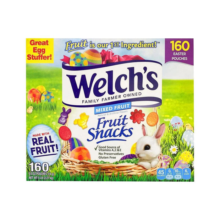 Welch's Fruit Snacks Easter Mixed Real Fruit Bags Pouches (160x14g) - LemonSalt