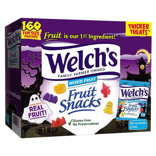 Welch's Fruit Snacks Halloween Pouches (160x14g) - LemonSalt